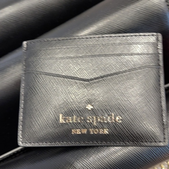 Kate Spade Madison Saffiano Leather Small Slim Card Holder
COLOR: Black 
NWT - Picture 7 of 16